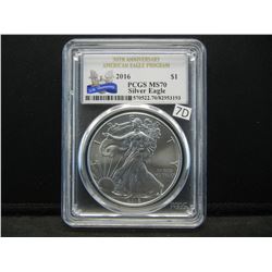 2016 American Silver Eagle PCGS MS70