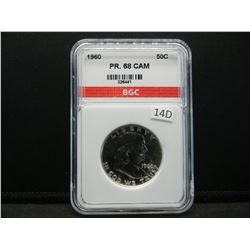1960 Franklin Half Dollar BGC PR68 CAM