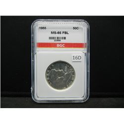 1955 Franklin Half Dollar BGC MS65 FBL