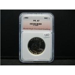 1960 Franklin Half Dollar WHSG PR67