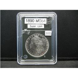 1890 Morgan Dollar, Slabbed