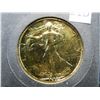 Image 2 : 1935 Gold Plated Walking Liberty Half Dollar