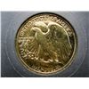 Image 3 : 1946 Gold Plated Walking Liberty Half Dollar