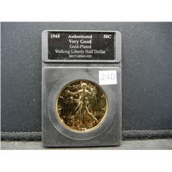 1944 Gold Plated Walking Liberty Half Dollar