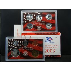 2003 US Mint Silver Proof Set With Quarters