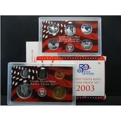 2003 US Mint Silver Proof Set With Quarters