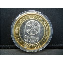 Las Vegas Nevada- Flush- Limited Edition  .999 Fine Silver Ten Dollar  Gaming Token, Slots A Fun