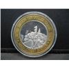 Image 2 : Main Street Year 2000 Limited Edition .999 Fine Silver Las Vegas Ten Dollar Gaming Token,