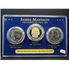 Image 2 : Adams, Madison PROOF PDS Presidential Coins, unc