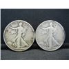 Image 1 : (2) 1936  LIBERTY WALKER HALVES