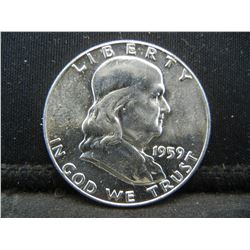 1959 Franklin Half Dollar.