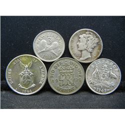 WWII Silver collection from USA, Phil, GB, NZ, AUS