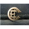 Image 1 : 10K GOLD "E.C." pin from 1888