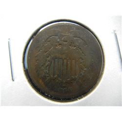 1864 2 cent coin.