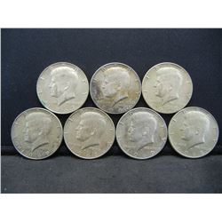 (7) 40% SILVER KENNEDYS