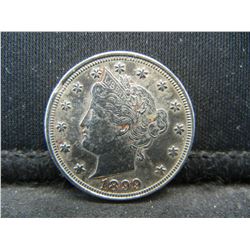 1899 V-Nickel, Full Bold Liberty.