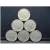Image 1 : 1914 1915 1916 1917 1918 1919 Full Date Buffalo Nickels.