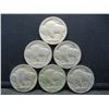 Image 2 : 1914 1915 1916 1917 1918 1919 Full Date Buffalo Nickels.