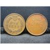 Image 2 : 1909 Indian Cent and 1909-VDB Lincoln Cent.