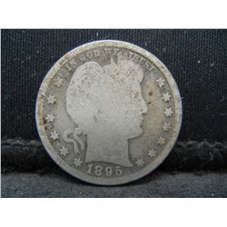 1895-S Semi-Key Date Barber Quarter.