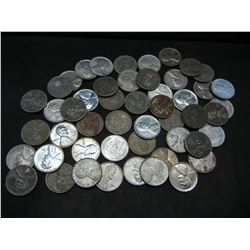 Roll of 50 1943 War Time Steel Lincoln Head Cents.
