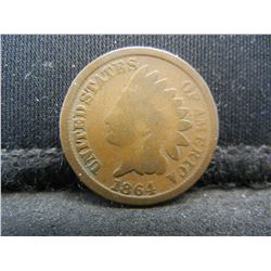1864 Semi-Key Date Indian Head Cent.