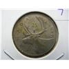 Image 1 : 1947 Canada Silver Quarter.  Has the elusive maple leaf insignia.