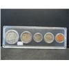 Image 2 : 1948 (5) coin year set.   Nice condition with uncirculated Lincoln.