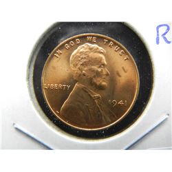 1941 Lincoln Cent.   MS 65 Red.