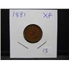 Image 3 : 1881 Indian Head Cent.  Extremely Fine.