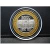 Image 1 : Barbary Coast Las Vegas $10 (.999) silver gambling token-Year 2000.   In capsule.