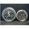 Image 3 : 1986-S Statue of Liberty (2) Coin Set--silver dollar and ½.  GEM Proof in original box.