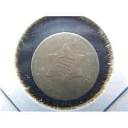 1852 Three cent silver.  Nice original Very Fine.  Nice type coin.