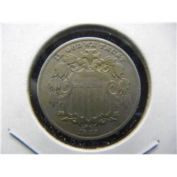 1882 Shield Nickel.  Original Very Fine.  Excellent type coin.