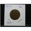 Image 3 : 1870 Two Cent Piece.   VG 10.  Hard date to find.