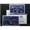 Image 1 : 2000-S Clad Proof Set.  Includes regular coinage plus five state quarters.  GEM.