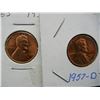 Image 2 : 1957 PD Wheat Cents