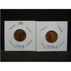 1958 PD Wheat Cents
