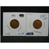 Image 1 : (2) 1918 Wheat Cents