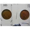 Image 2 : (2) 1918 Wheat Cents