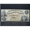 Image 1 : 1858 The Dubuque Central Improvement Company One Dollar Note
