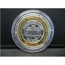 Harrah's 2005 World Series Poker,  Limited Edition .999 Fine Silver  Ten Dollar Gaming Token,