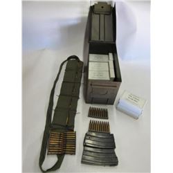 197 - Metal Ammo Box Full Of Misc Ammo