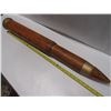 Image 1 : 210 - Large Collectible Wood  Brass Bullet