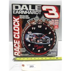 253 - Dale Earnhardt 3 Race Clock In Box