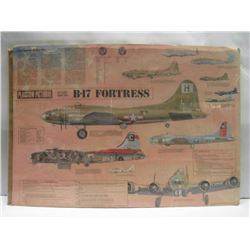 257 - B-17 Fortress Poster On Cardboard