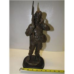 374B - Resin Military Soldier Sculpture