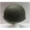 Image 2 : 402 - Vintage Army Helmet Metal Military Battle Green