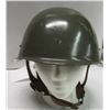 Image 1 : 422 - Steel Combat Helmet W/ Leather Liner  Chinstrap