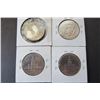 Image 1 : 569 - (2) 1964  (2) 1976 Kennedy Half Dollar Coins